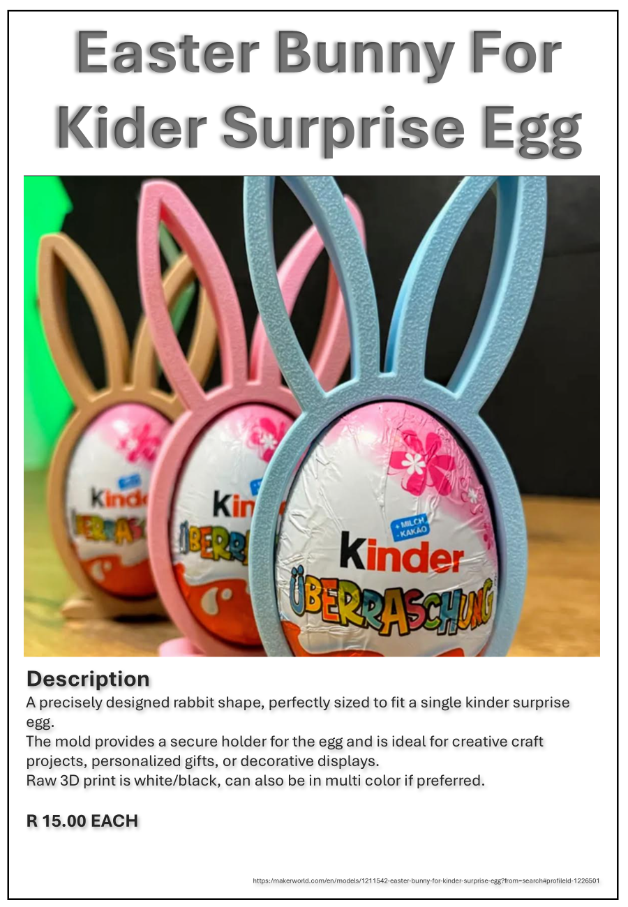 Easter Bunny Kinder Egg